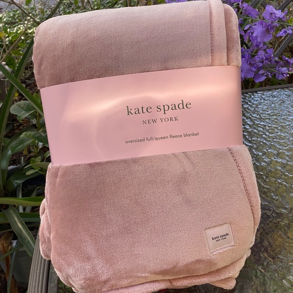 kate spade Other - Kate Spade Light Pink Full / Queen Fleece Blanket